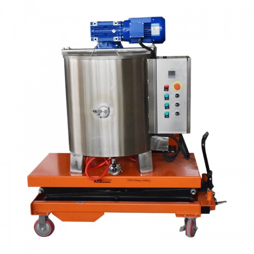 Nut Chocolate Belt Coating System With 500L Feeding System