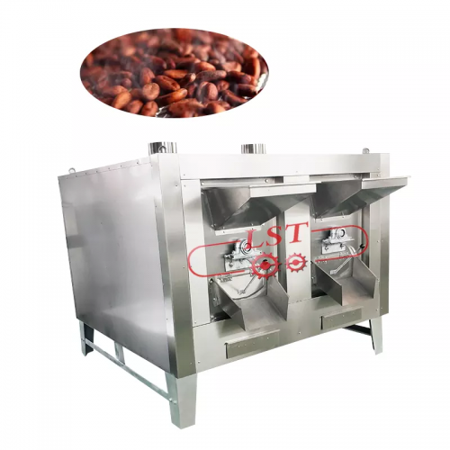 Tostatrice automatica elettrica di cacao in grani di castagne, tostatrice di grani di caffè, anacardi, tostatura di arachidi