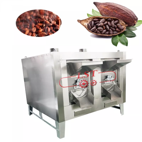 Automatic Electric Cocoa Beans Roaster Grain Chestnut Coffee Bean Roaster Cashew Nut Roasting Peanut Machine