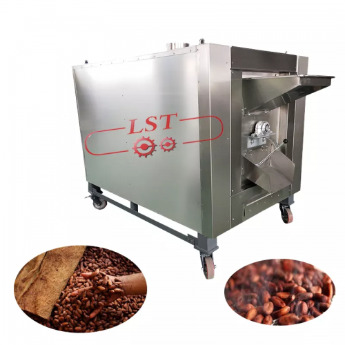 Automatic Electric Cocoa Beans Roaster Grain Chestnut Coffee Bean Roaster Cashew Nut Roasting Peanut Machine