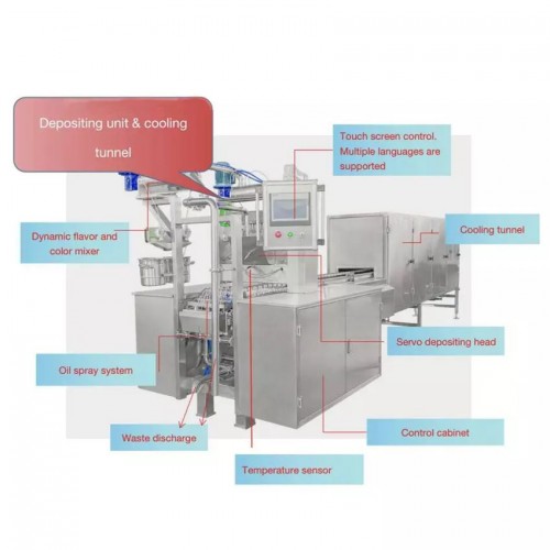 China Manufacturer Gummy Making Machine Soft Candy Jelly Depositing