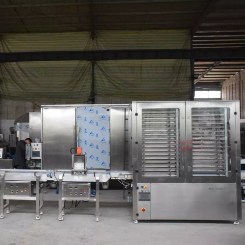 LST cilik vertikal cooling trowongan 275mm coklat mini ngecor cooling mesin adhem vertikal kanggo pabrik pangan