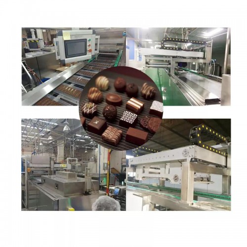 ЛСТ фабрика 400-800кг/х потпуно аутоматска линија за производњу чоколаде са тунелом за хлађење