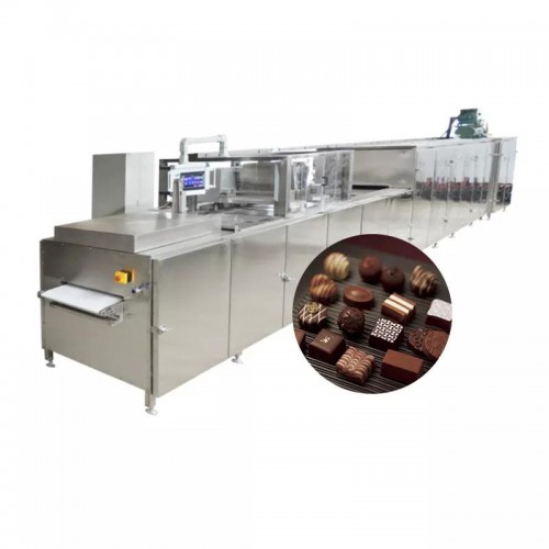 LST Factory 400-800kg/h full automatic chocolate production line with cooling tunnel