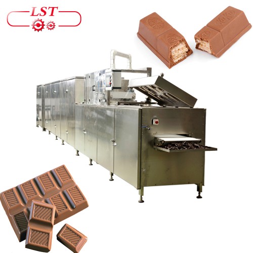 व्यावसायिक निर्माता पूर्ण स्वचालित चकलेट बनाउने मेसिन चकलेट मोल्डिंग लाइन
