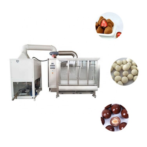 बिक्री के लिए पूरी तरह से स्वचालित 200-400 किग्रा / एच पॉलिशिंग मशीन चॉकलेट कोटिंग मशीन