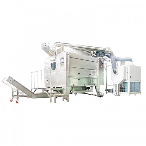 Système de nettoyage automatique Ligne de production de revêtement de fèves de chocolat Machine de revêtement de chocolat au sucre
