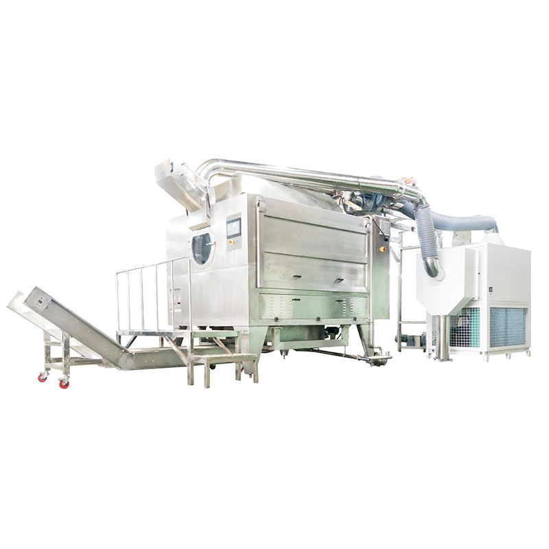 Automatic cleaning system Chocolate beans coating production line sugar chocolate coating machine