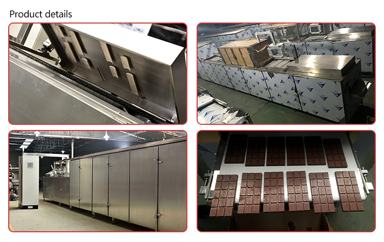 Industrial chocolate moulding line chocolate bar molding depositing machine