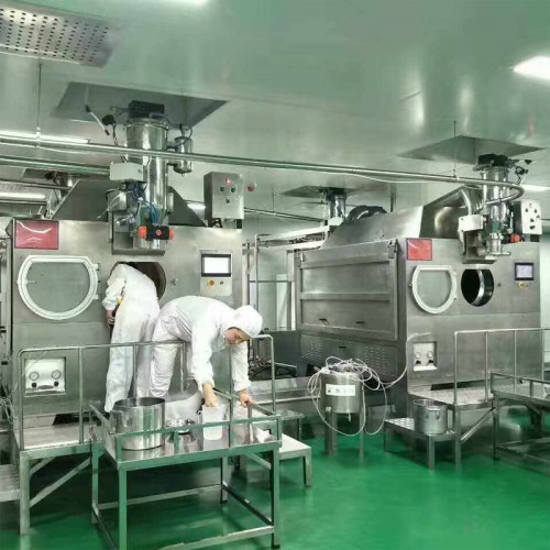 Suger coating machine ເຄື່ອງເຄືອບຊັອກໂກແລດ ເສັ້ນການຜະລິດຊັອກໂກແລດ