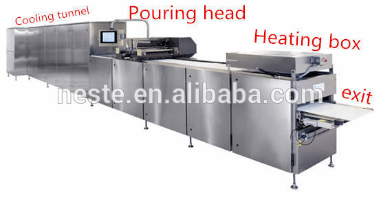 Chocolate depositing machine Line Hot chocolate molding machine for KitKat produce