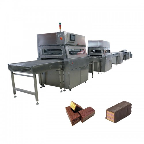 Igwe na-ebu ọla edo na-eme ka ọ dị jụụ Cocoa Bean Grinding Machine Automatic Packing Machine Candy Bar Ime igwe.