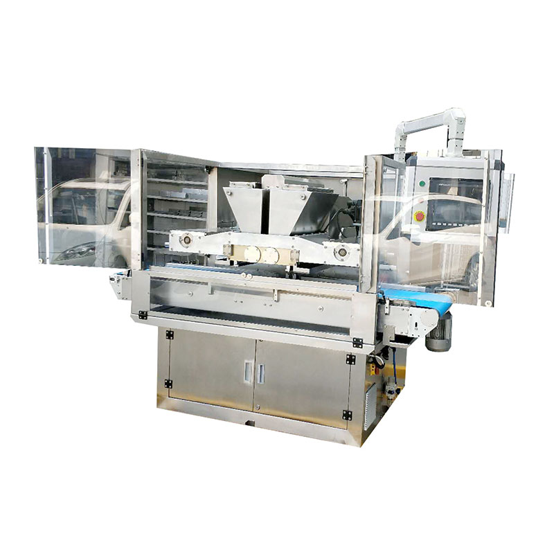 Factory chocolate production line depositing machine