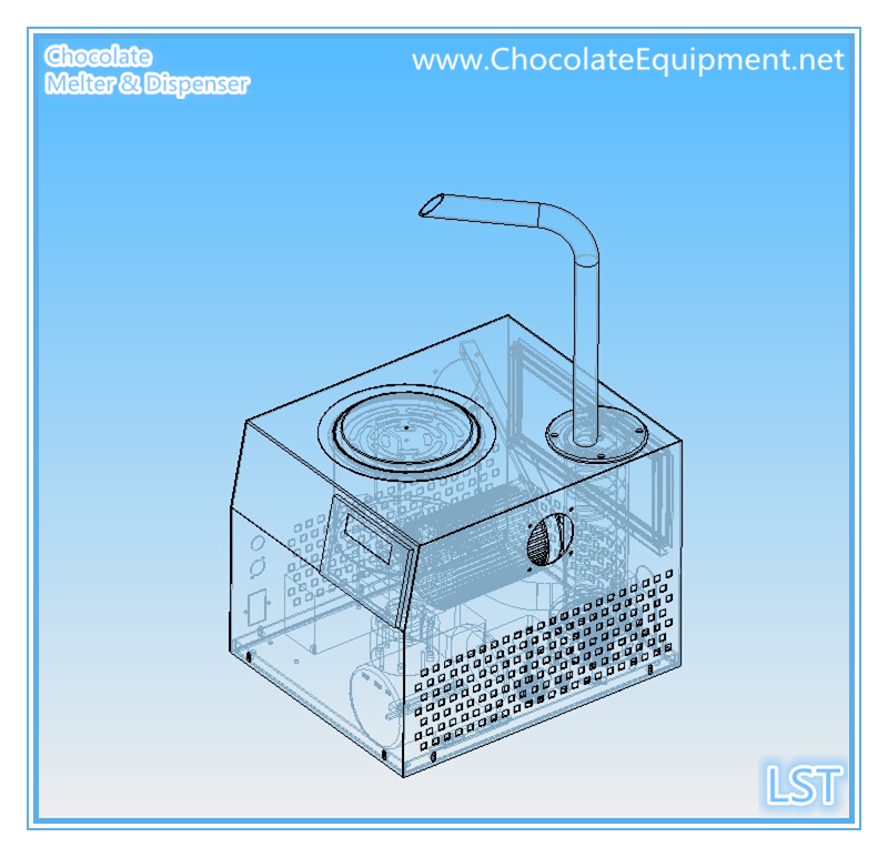 Sichuan Chengdu LST chocolate machinery small chocolate tempering machine hot chocolate dispenser machine