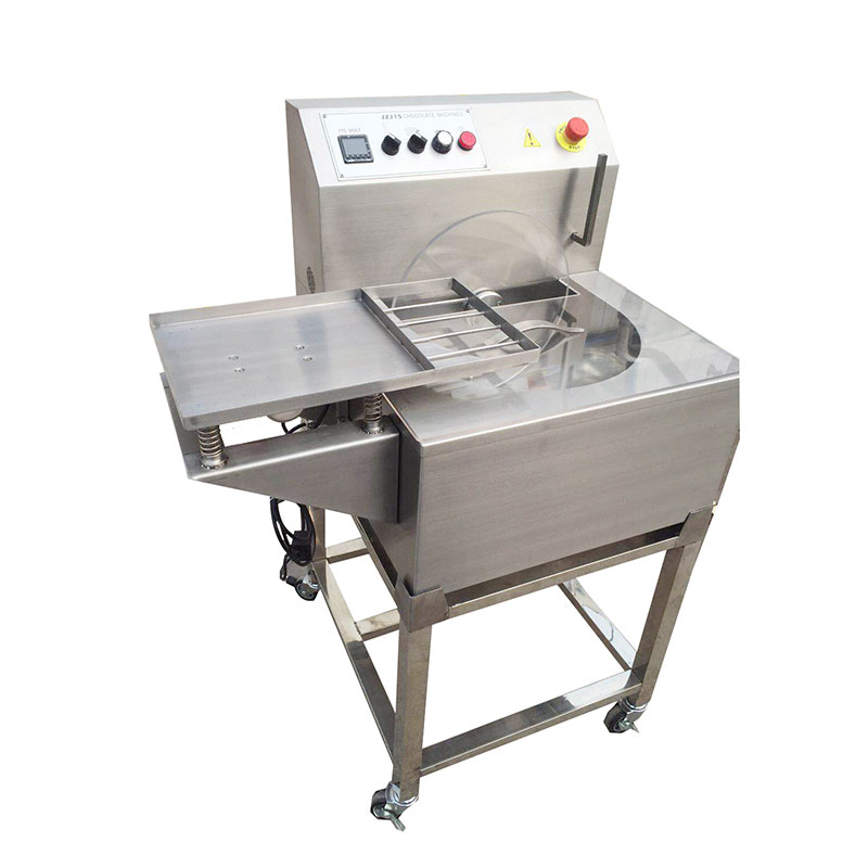 Small  Automatic Wafer Enrobing Line Machine Chocolate Tempering And Enrobing Machine