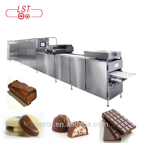 Chocolate gieten moulding masine chocolate bar produksje line