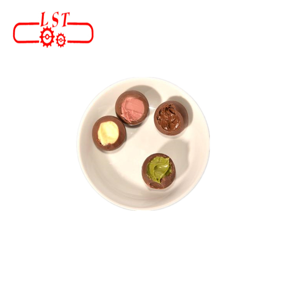 2D one shot double colors chocolate ball making machine