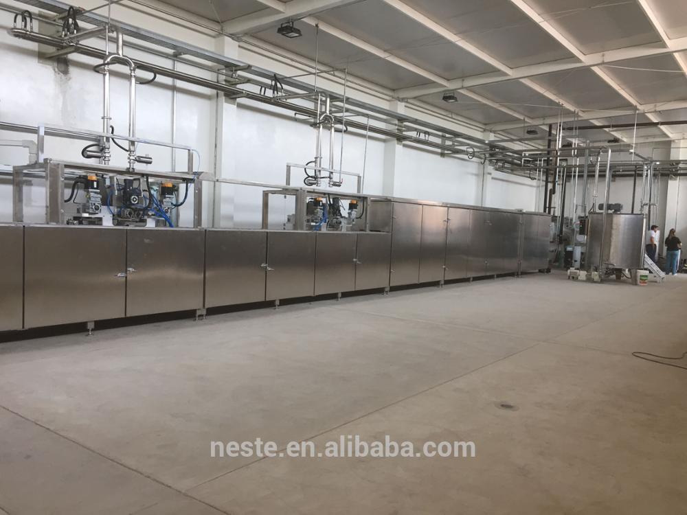 Chocolate pouring molding machine chocolate bar production line