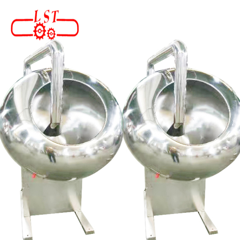 Industrial used 6-200kg/batch almond nuts sugar candy chocolate coating pan equipment