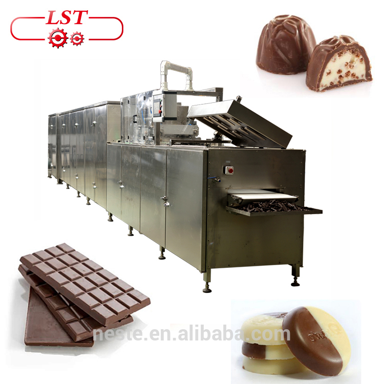 Equipamento de fábrica de chocolate abundante Máquina de moldagem de derramamento de chocolate Máquina de fábrica de chocolate