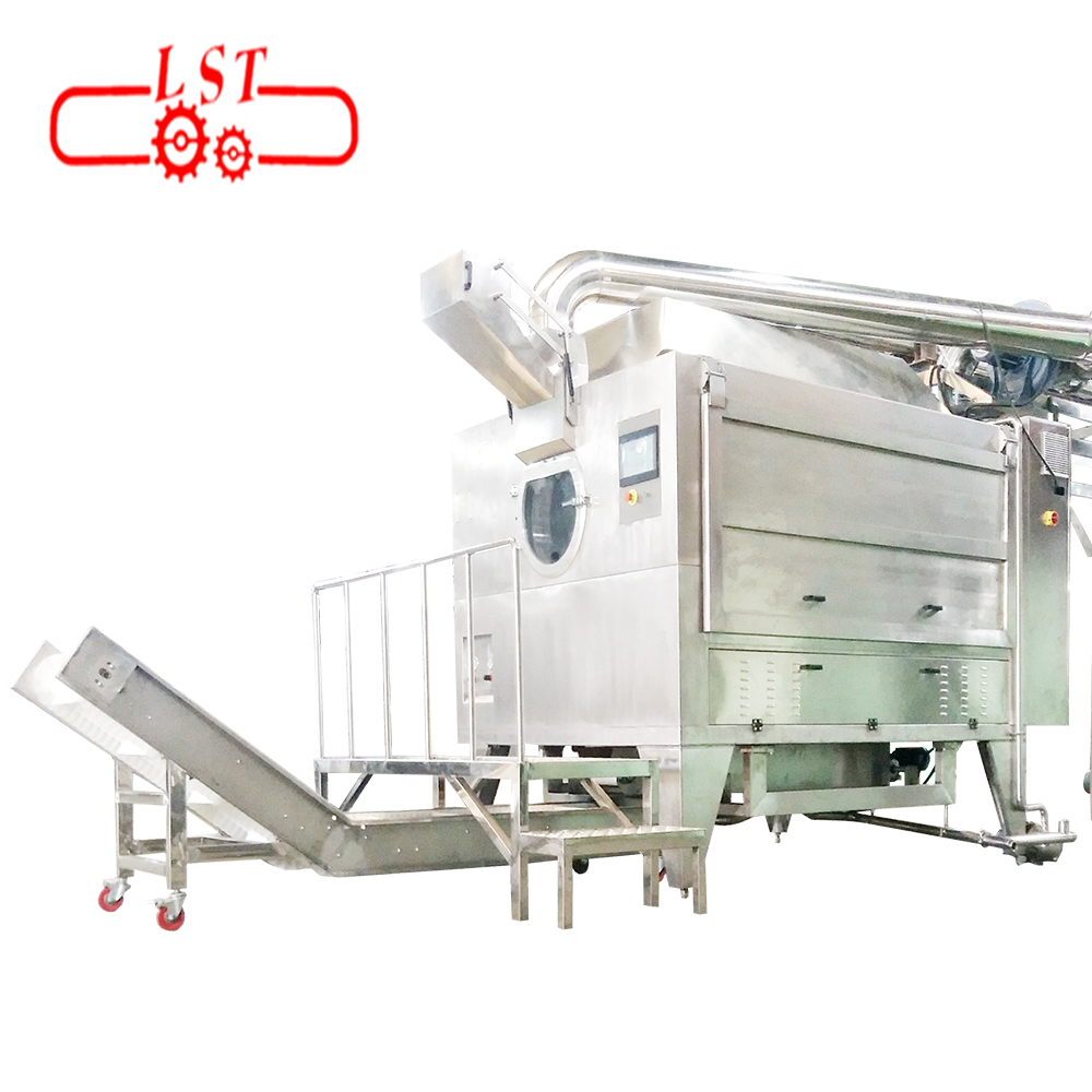 Multi function rotary drum chocolate food coating machine with cooling system
