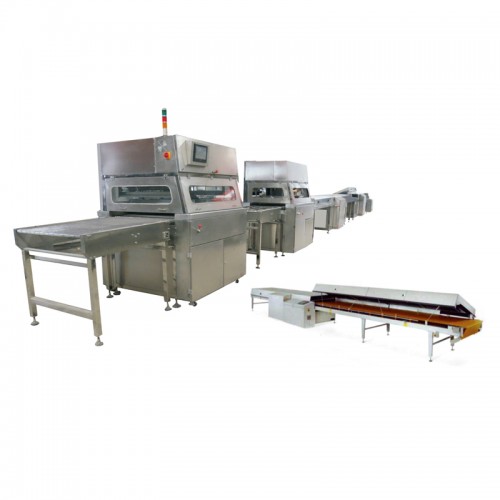 Factory Price Chocolate Enrober For Sale Food Processing Machinery Automatic Packing Machine Peanut Coating Machine