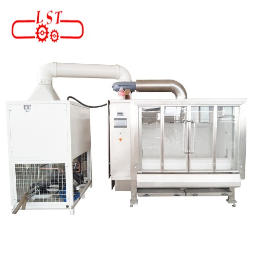 Automatic almond polishing machine for food processing