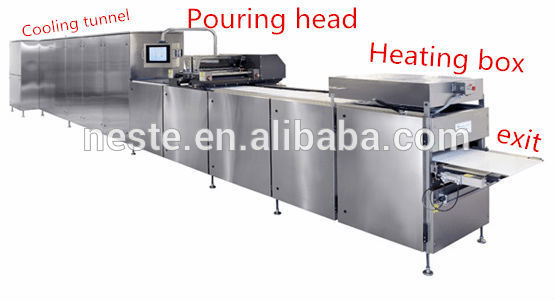 Automatic chocolate deposit production lines chocolate molding machine chocolate making equipment