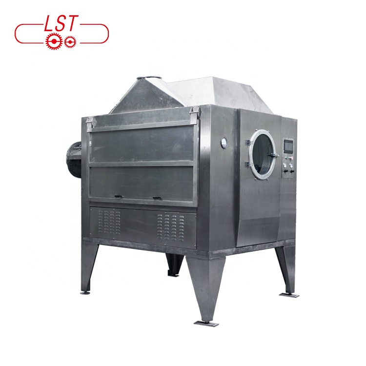 Fully Automatic 400-1000 KG/Batch Rotary-drum Sugar Powder Chocolate Coating Machine