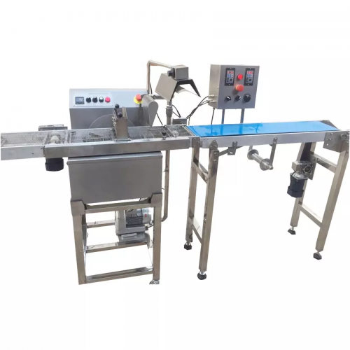 LST Automatic Chocolate Enrobing Line Wafer Chocolate Machine Tempering Coating & Enrobing Machine 8/15/30/60 kg tillgänglig