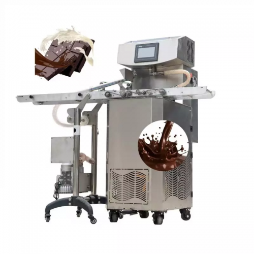 नैसर्गिक कोको बटर चॉकलेट कव्हरिंग मशीनसाठी लहान क्षमतेचे चॉकलेट टेम्परिंग मशीन