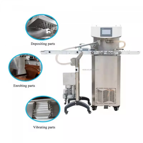 Lytse kapasiteit Chocolate Tempering Machine Foar Natuerlike Cocoa Butter Chocolate Covering Machine