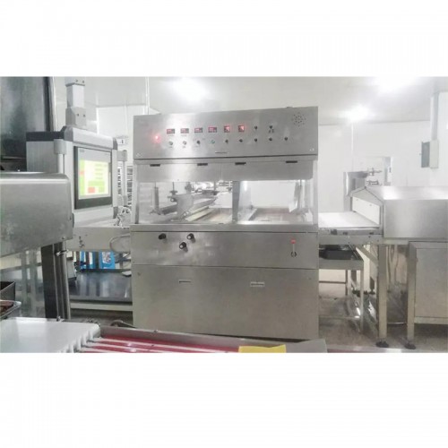 New Chocolate covering machine enrobering production line chocolate Cookies making line with customize cooling tunnels candy coat