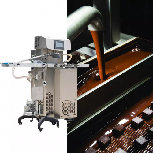 Small Capacity Chocolate Tempering Machine For Natural Cocoa Butter Chocolate Covering Machine