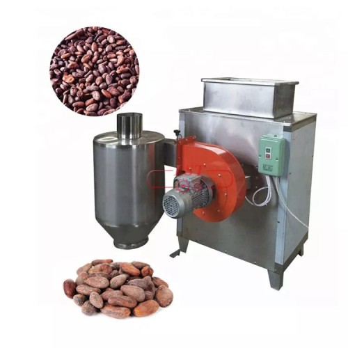 small cocoa bean processing line cocoa bean winnower and cracker coffee bean peeler cacao winnowing crushing peeling machine